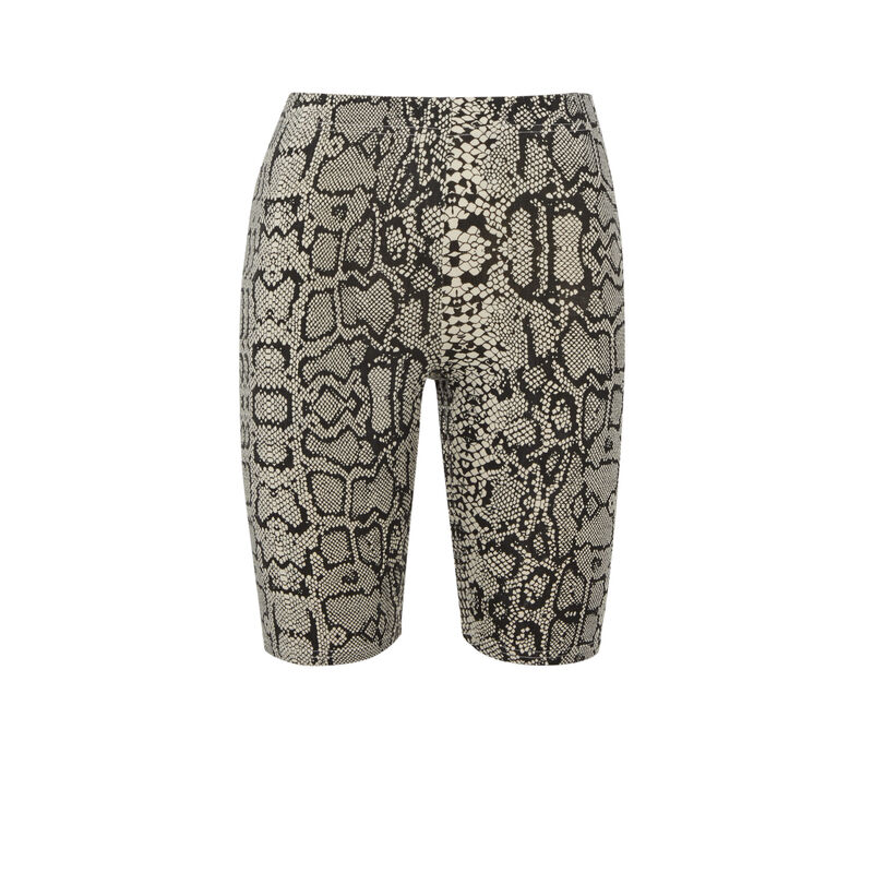 Mallas ciclistas con estampado de serpiente - gris Mallas ciclistas con estampado de serpiente - gris;