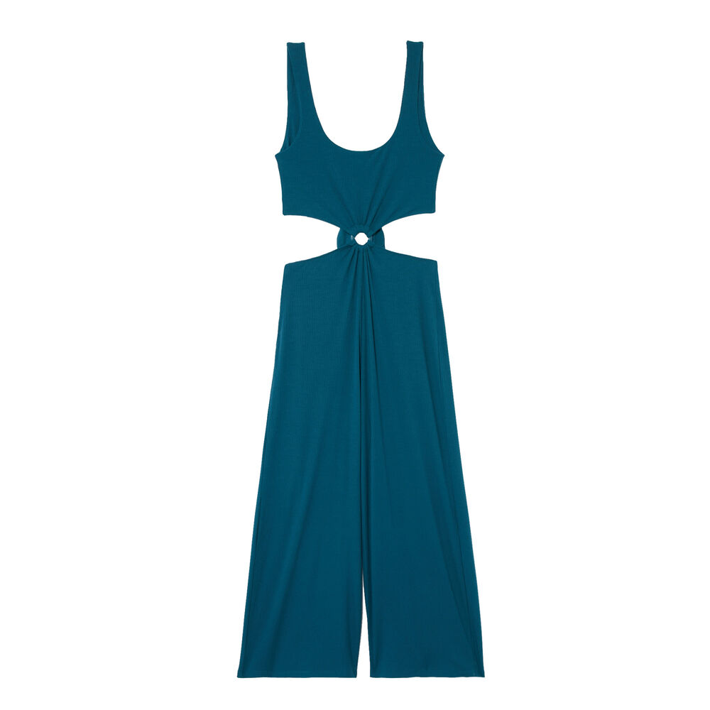 Mono con pantalón con detalle de anilla- azul azul.