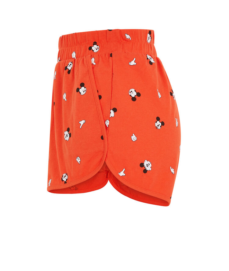 Short con estampado de mickey - naranja naranja.