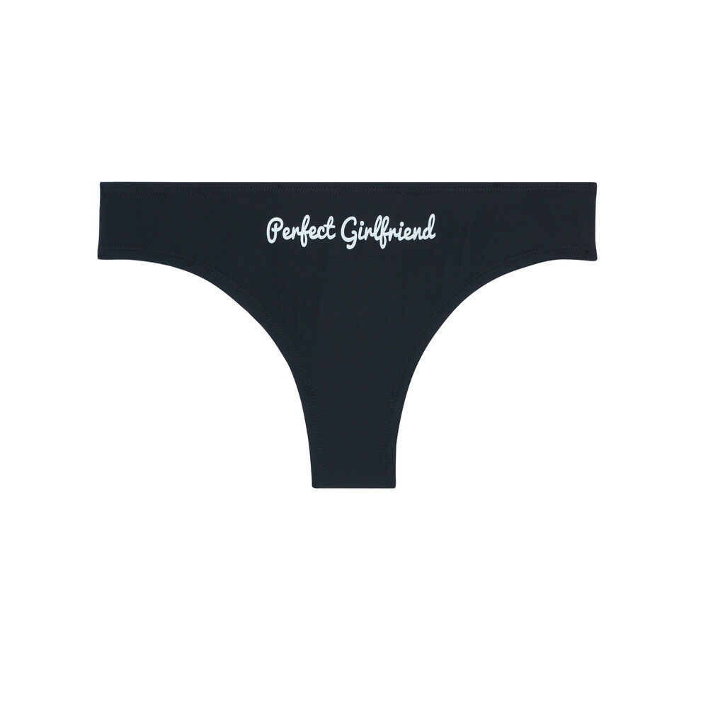 Braguita con estampado perfect girlfirend - negra negro.