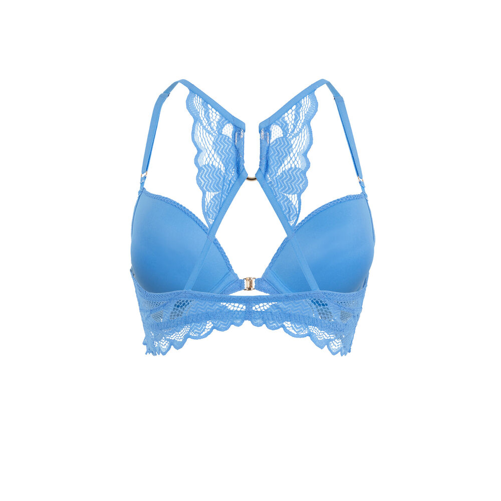 Sujetador push-up de encaje - azul cielo azul cielo.