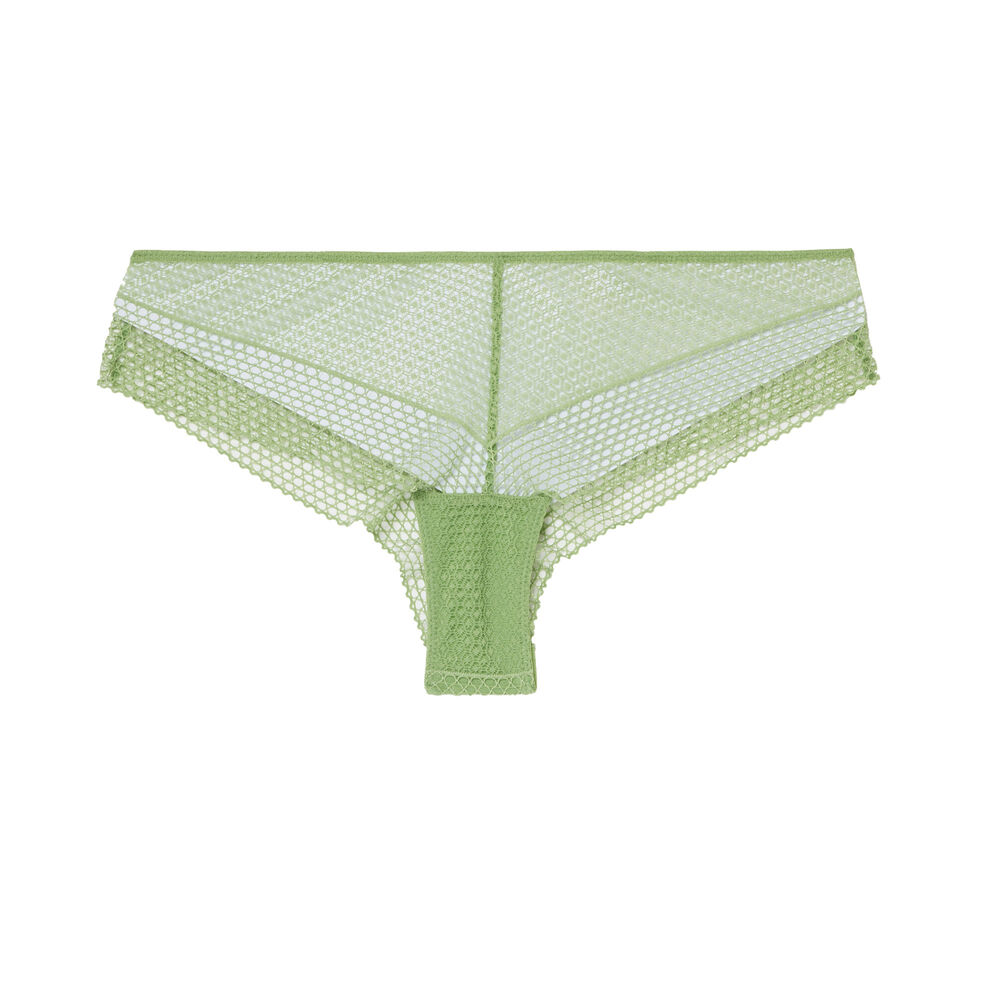 Cheeky de encaje guipur - verde verde.