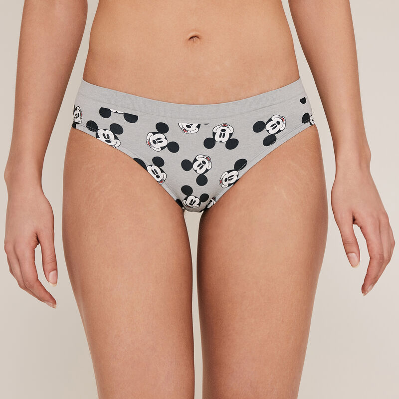 Short con estampado de Mickey - gris Short con estampado de Mickey - gris;