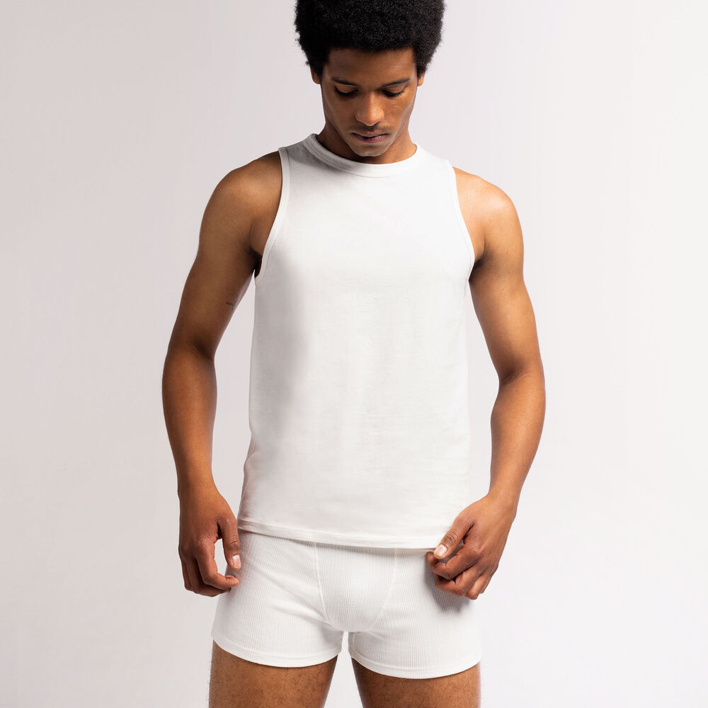 Top sin mangas unisex de punto - beige beige.