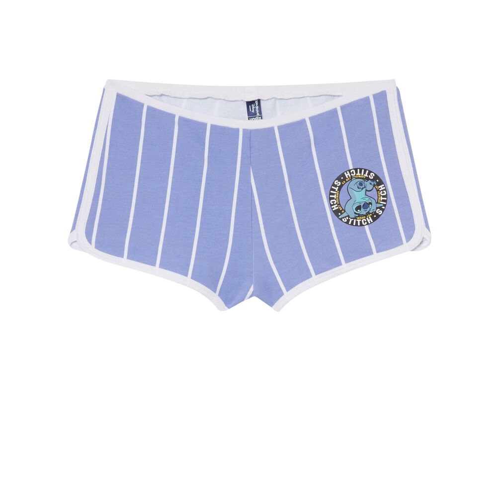 Short con estampado de stitch - azul azul.