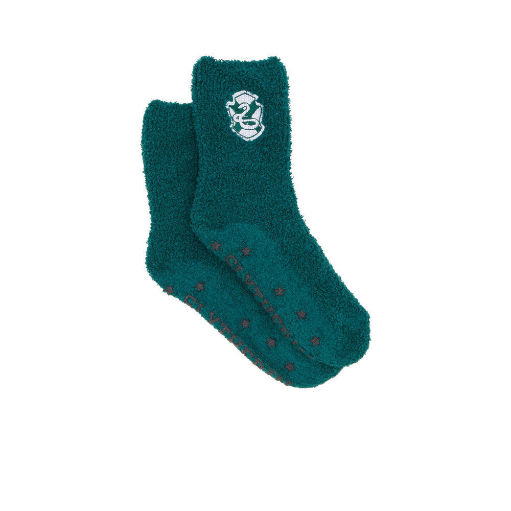 Calcetines slytherin - verde verde.