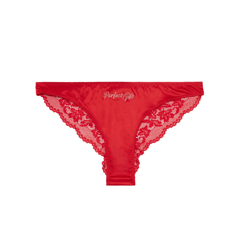 Braguita perfect gift con lazos y cascabeles - rojo rojo.