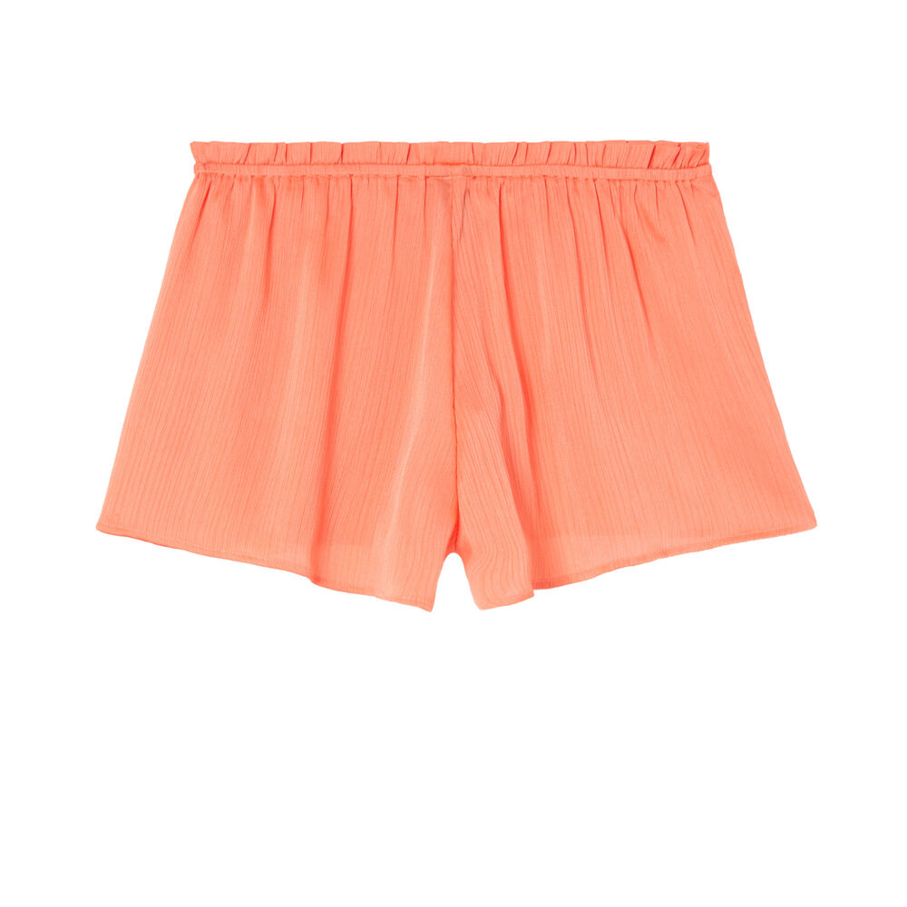 Shorts fluidos con volante - rojo rojo.