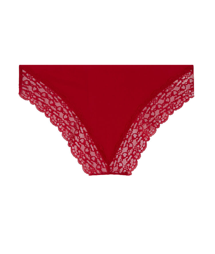 Braguita de microfibra shomiz rojo.