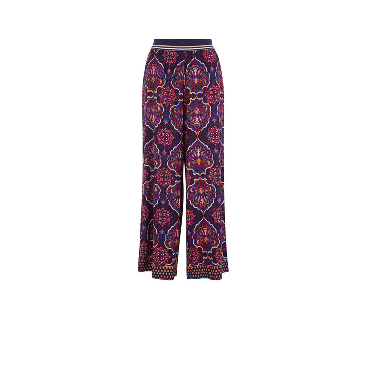 Pantalón fluido acumuliz azul.
