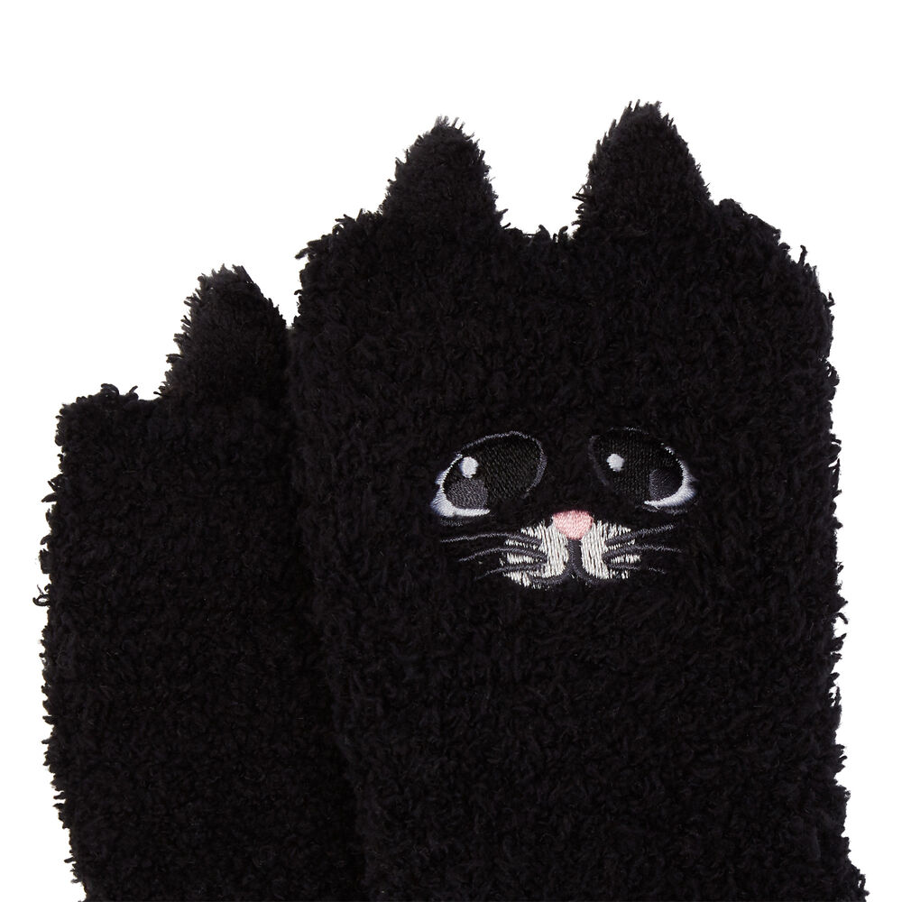 Calcetines con gato lindo - negro negro.