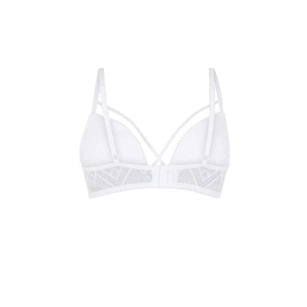 Sujetador corpiño push-up de encaje - blanco blanco.