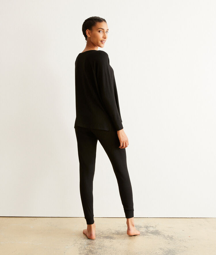 Pantalón de punto - negro negro.