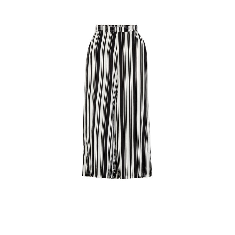 Pantalón ancho a rayas - negro Pantalón ancho a rayas - negro;