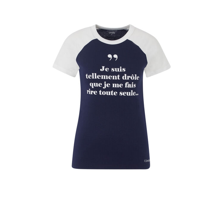 Top collab les confidentellies indifferenciz azul marino.