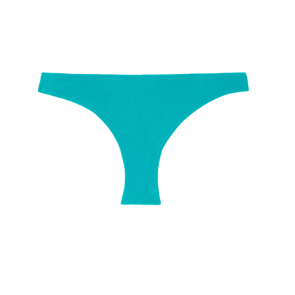 Parte de abajo de bikini braguita escotada - azul azul.
