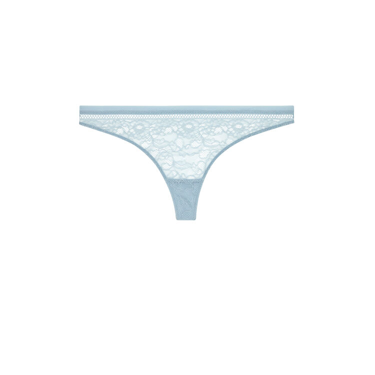 Braguita brasileña de encaje revoltiz azul gris.