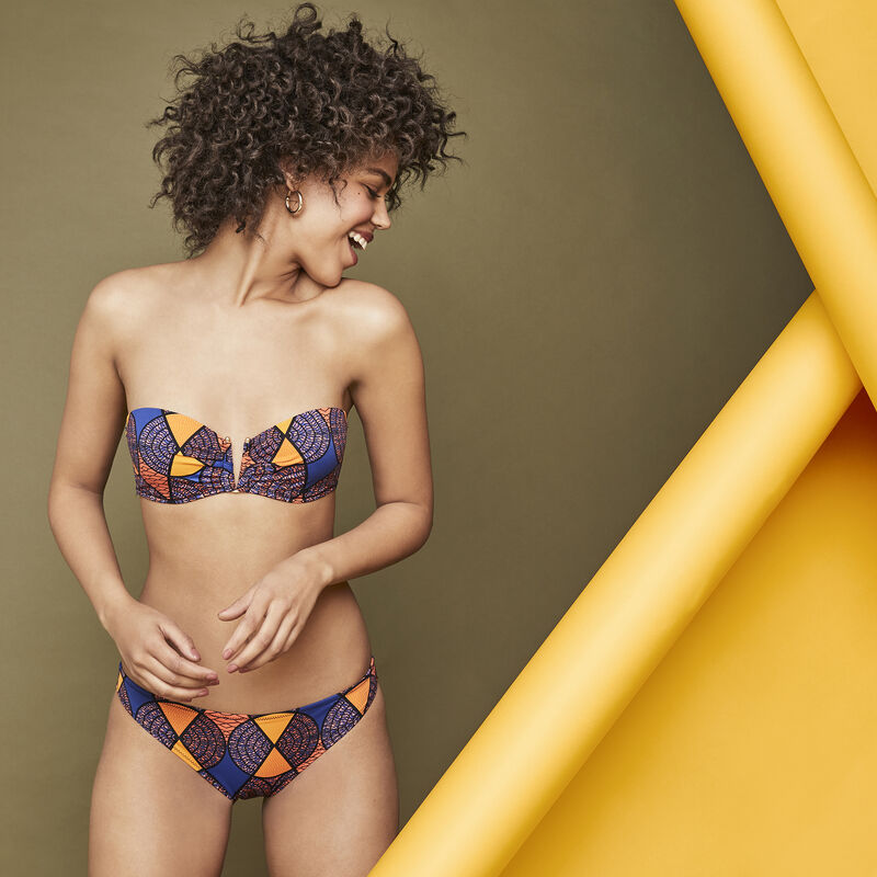 Parte de abajo de bikini azul afroiz Parte de abajo de bikini azul afroiz;