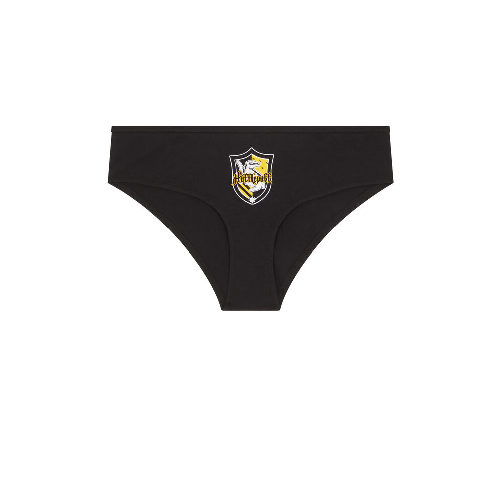 Braguita culotte con mensaje harry potter - negro negro.