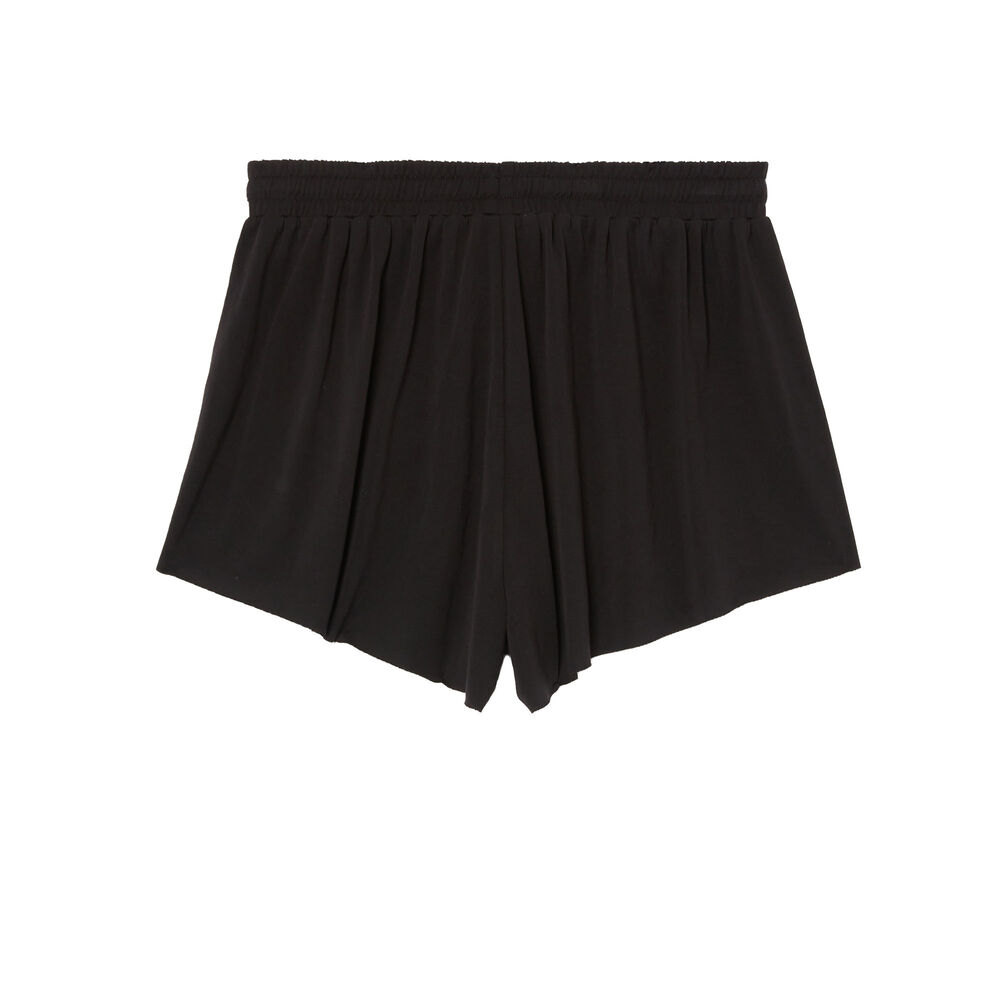 Short fluido abierto - negro negro.