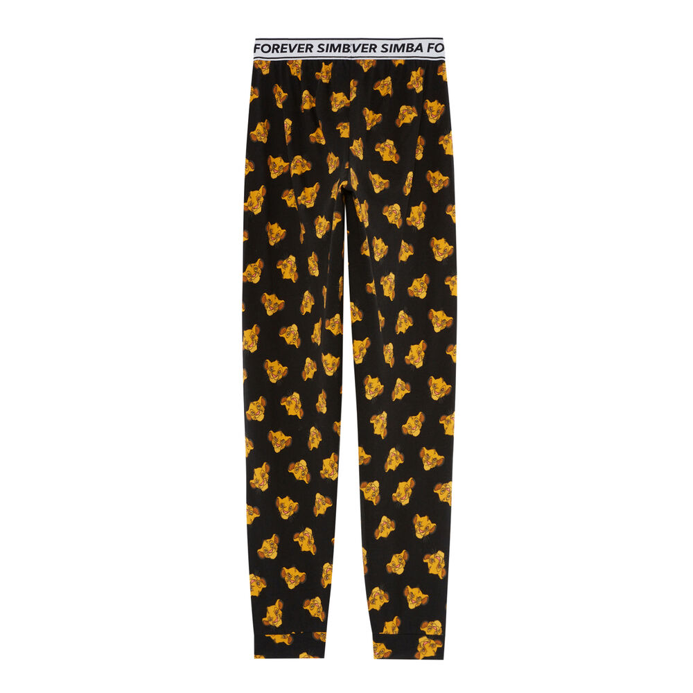 Pantalón con motivos de simba - negro negro.