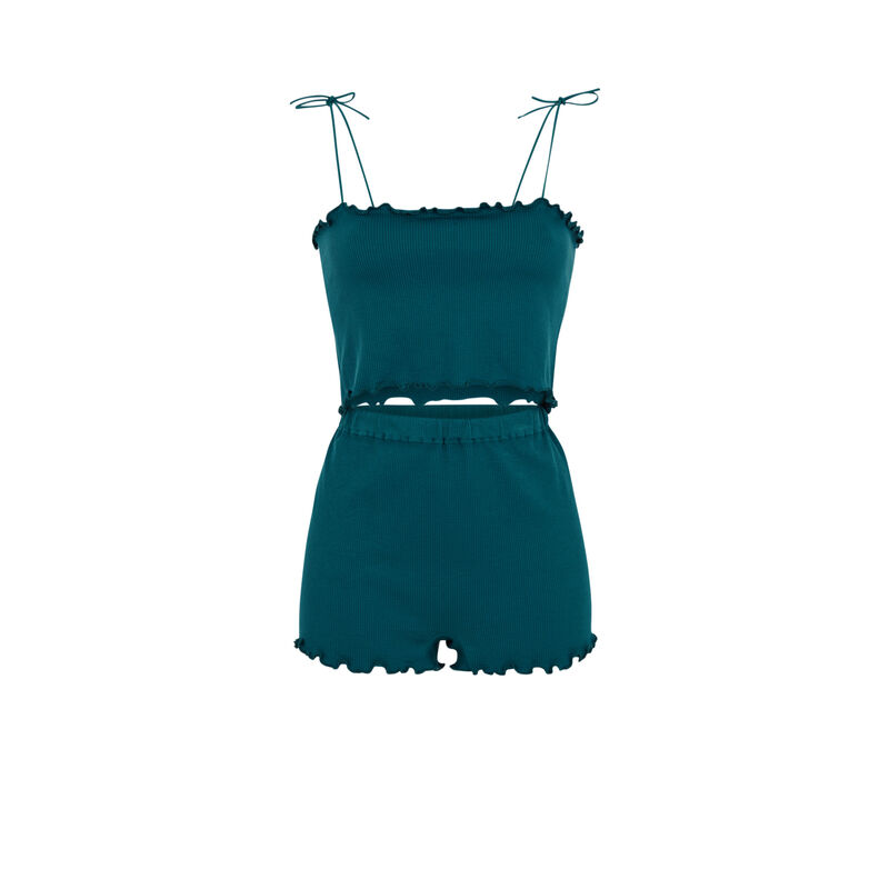 Conjunto top + short - azul pato Conjunto top + short - azul pato;