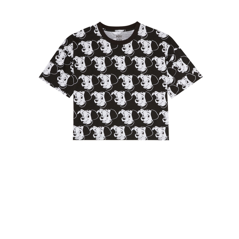 Top con motivos de 101 dálmatas - negro negro.