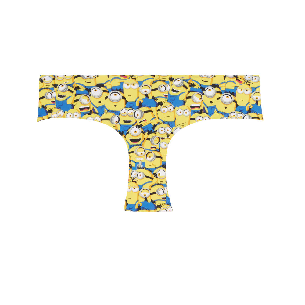 Braguita culotte de microfibra los minions - negro negro.
