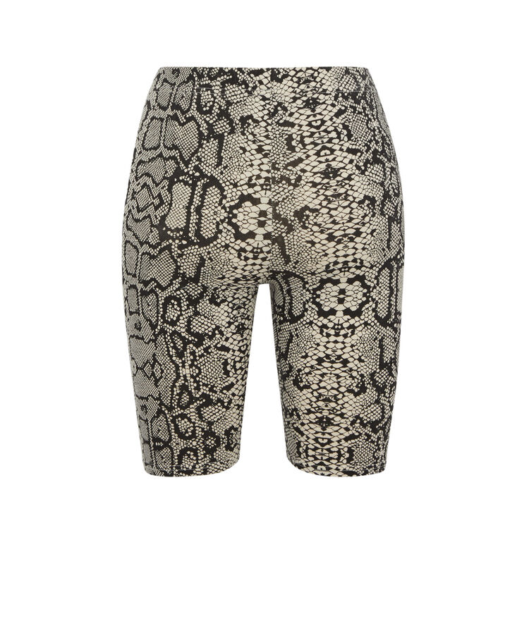 Mallas ciclistas con estampado de serpiente - gris gris.