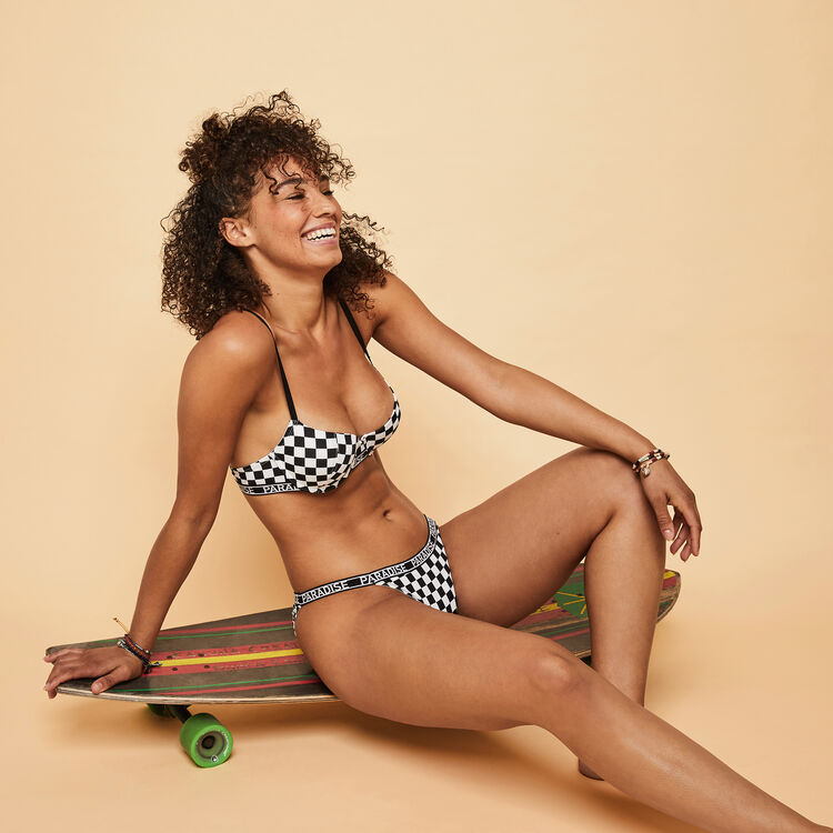 Braguita culotte negro checkizdamiz Braguita culotte negro checkizdamiz;