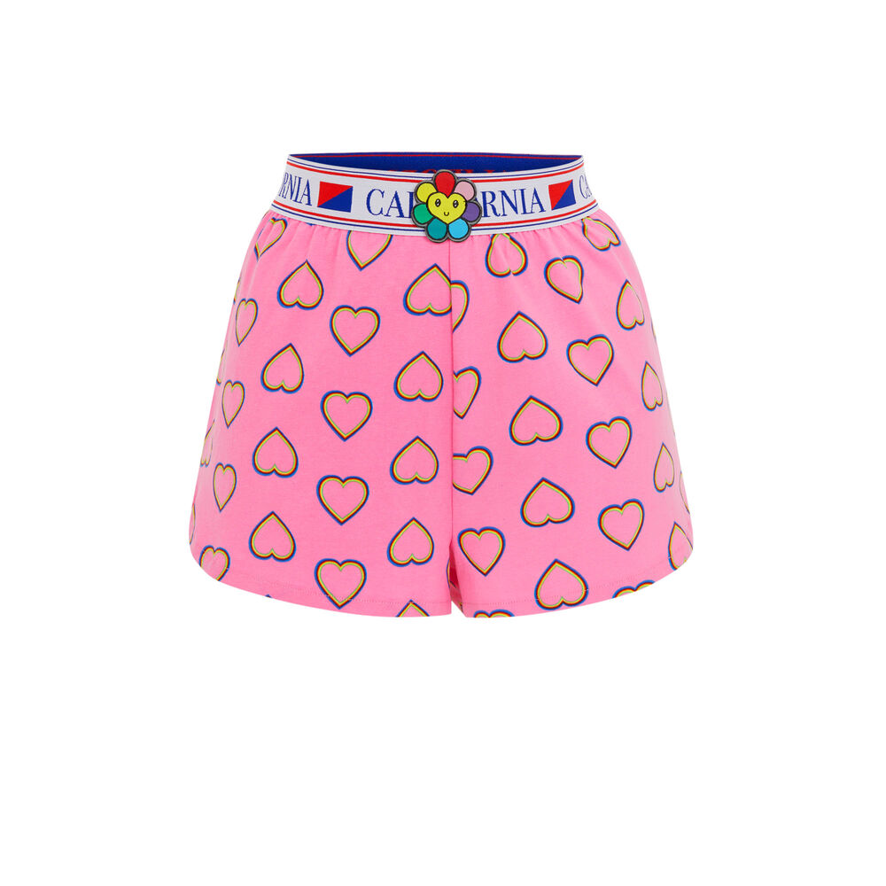 Pantalón corto con estampado - rosa rosa.