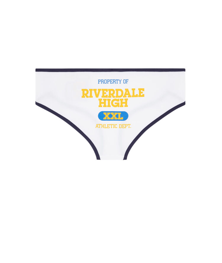 Braguita culotte de algodón con licencia riverdale riverdaliz blanco.