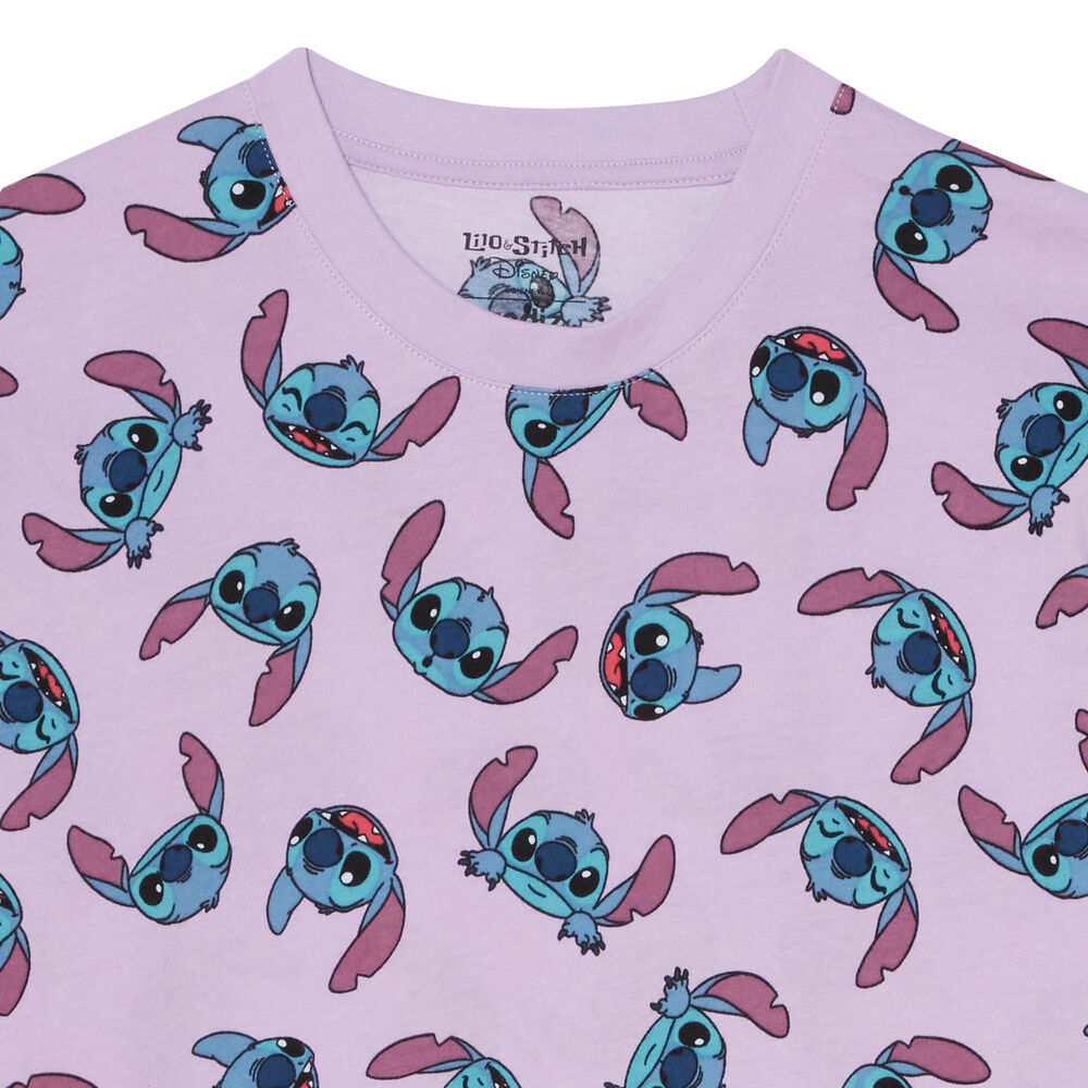 Top con estampado de stitch - morado morado.