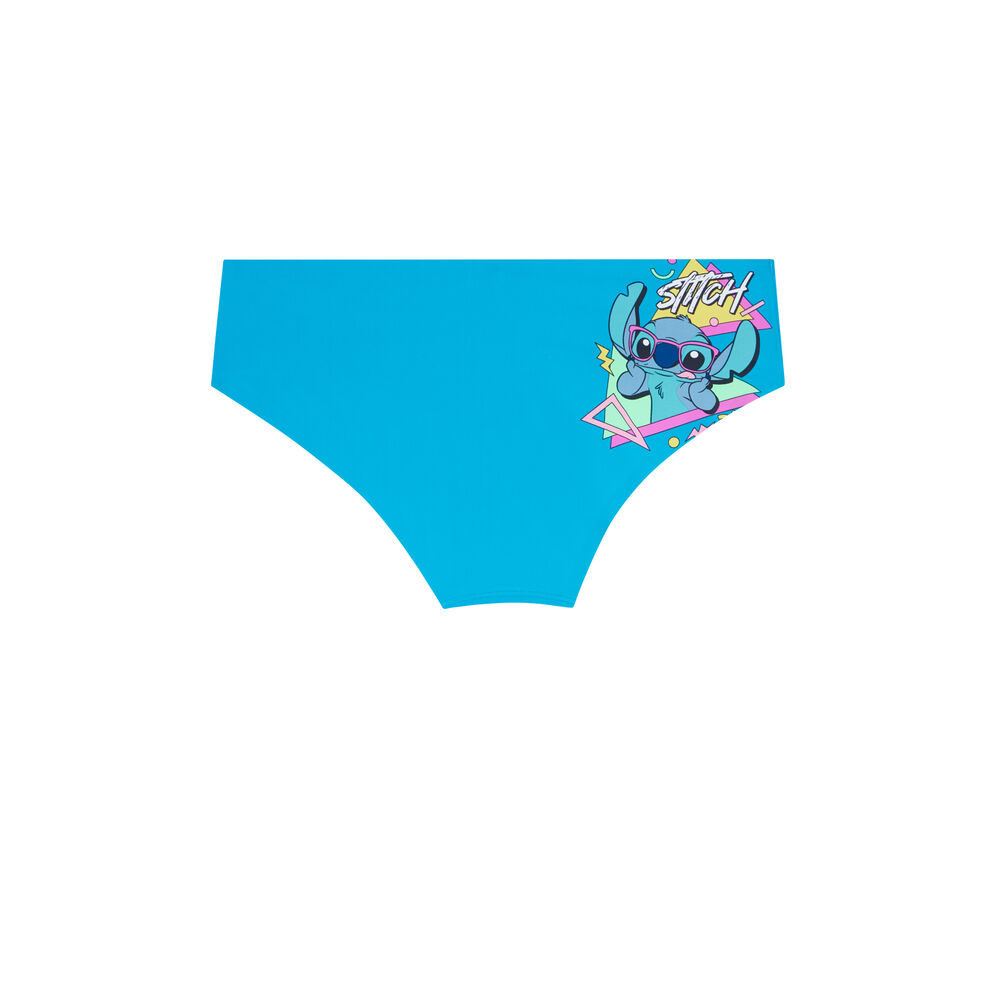 Braguita culotte de microfibra de stitch - azul azul.