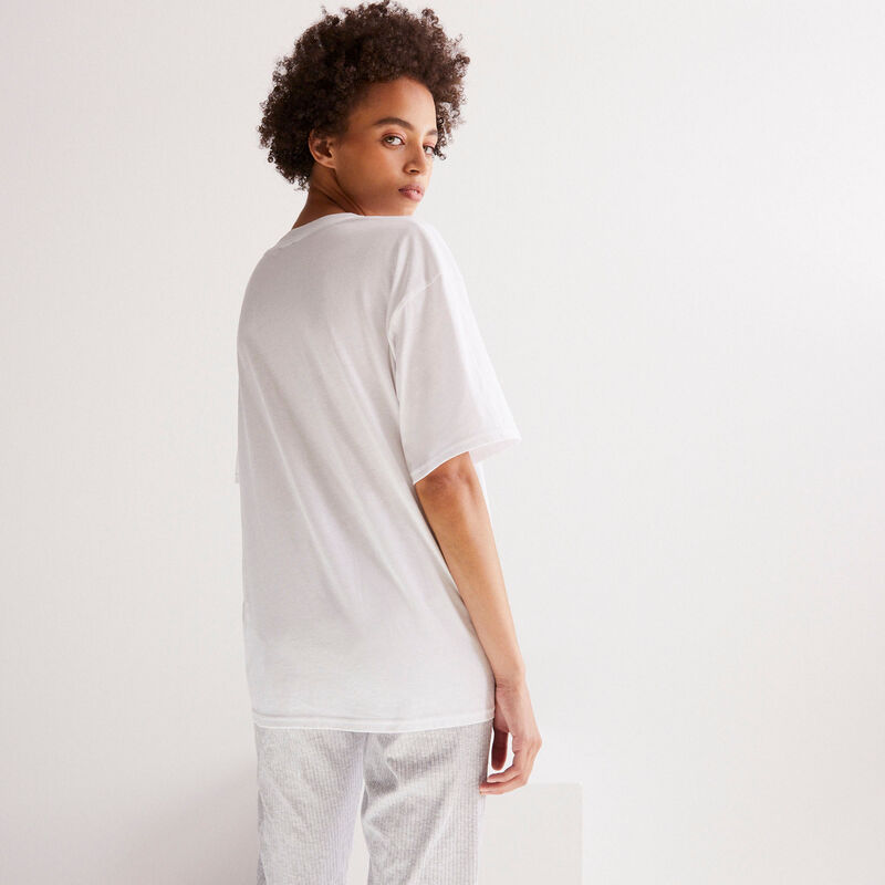 top con estampado de estatua chicle - blanco top con estampado de estatua chicle - blanco ;