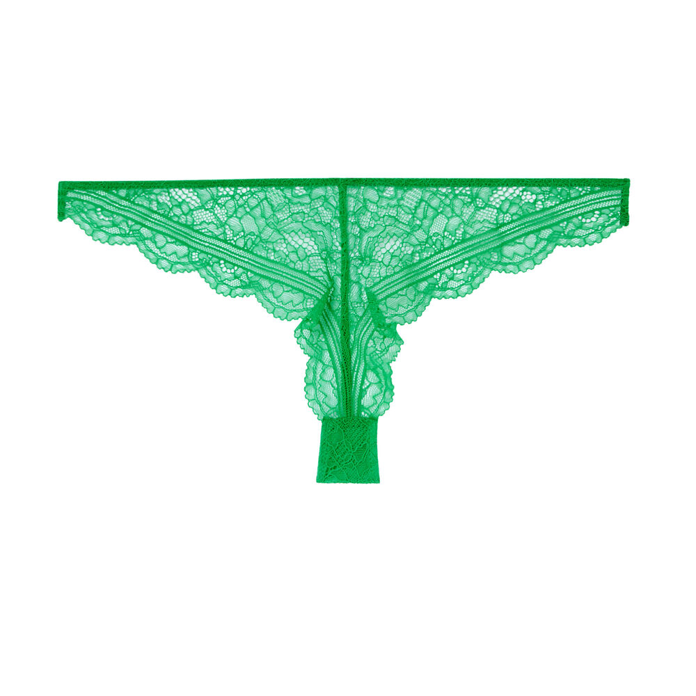 Braguita brasileña de encaje - verde verde.