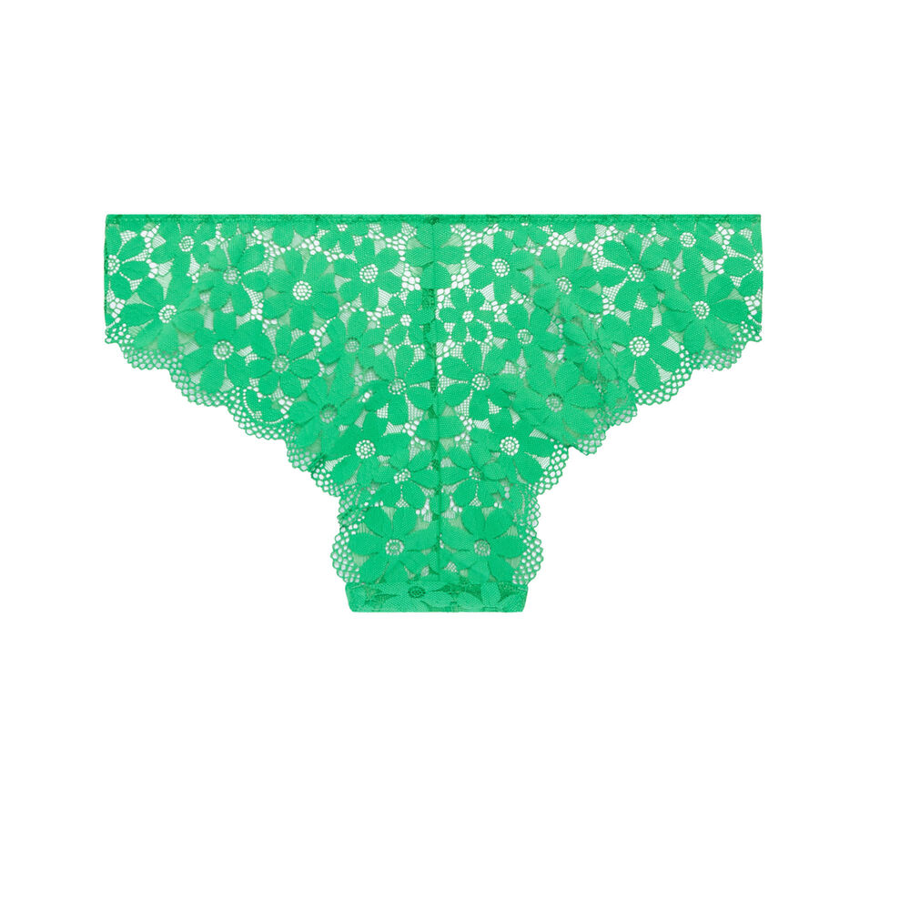 Braguita culotte de encaje - verde verde.