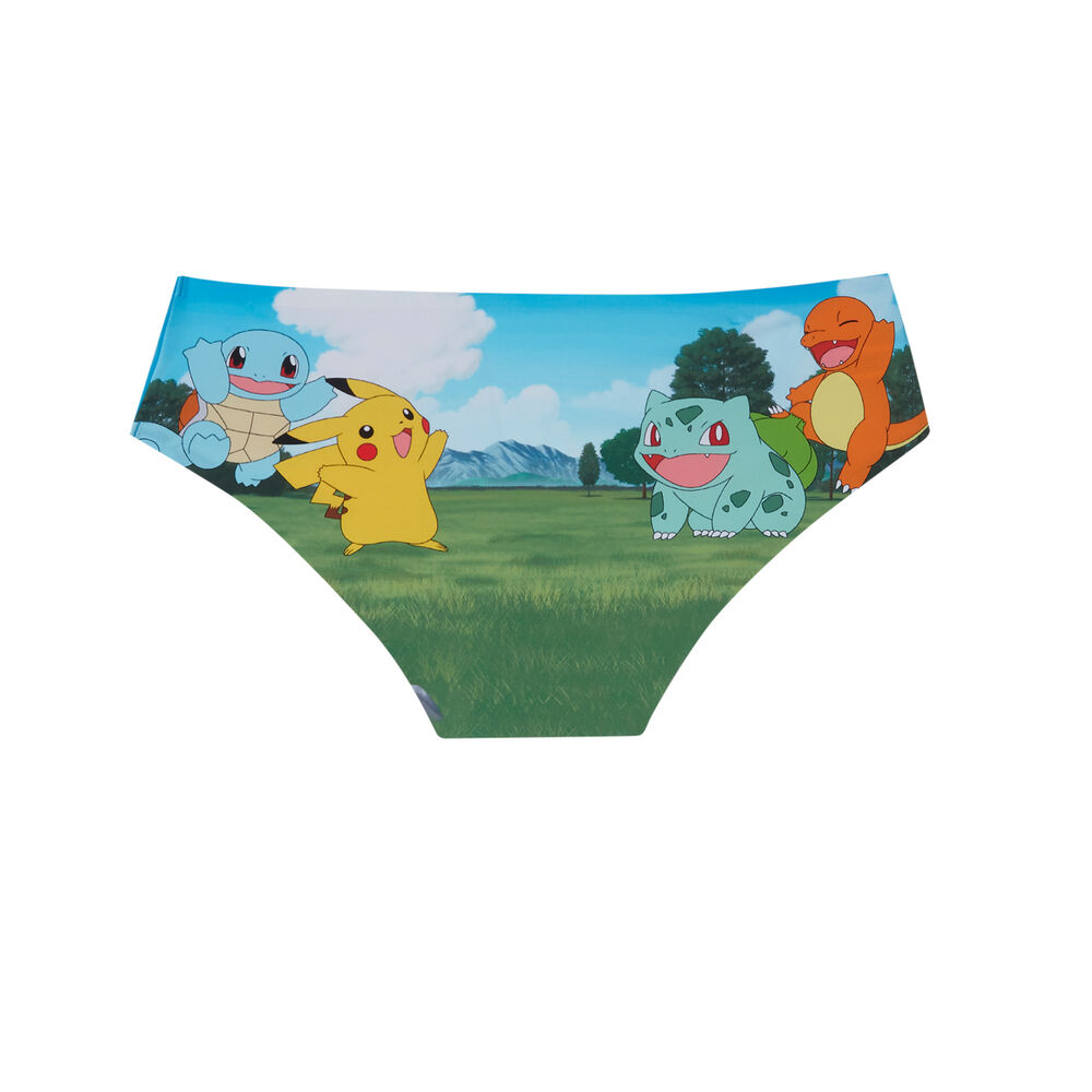 Braguita brasileña de microfibra con estampado de pokémon - amarilla amarillo.