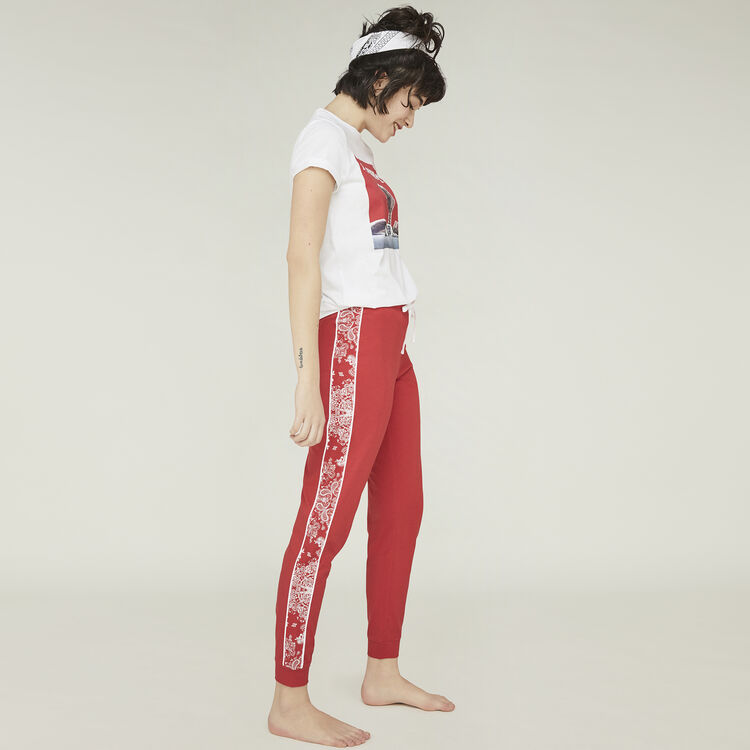 Pantalón rojo sidebandiz red.