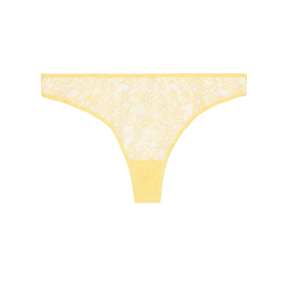 Braguita brasileña de encaje - amarilla amarillo.