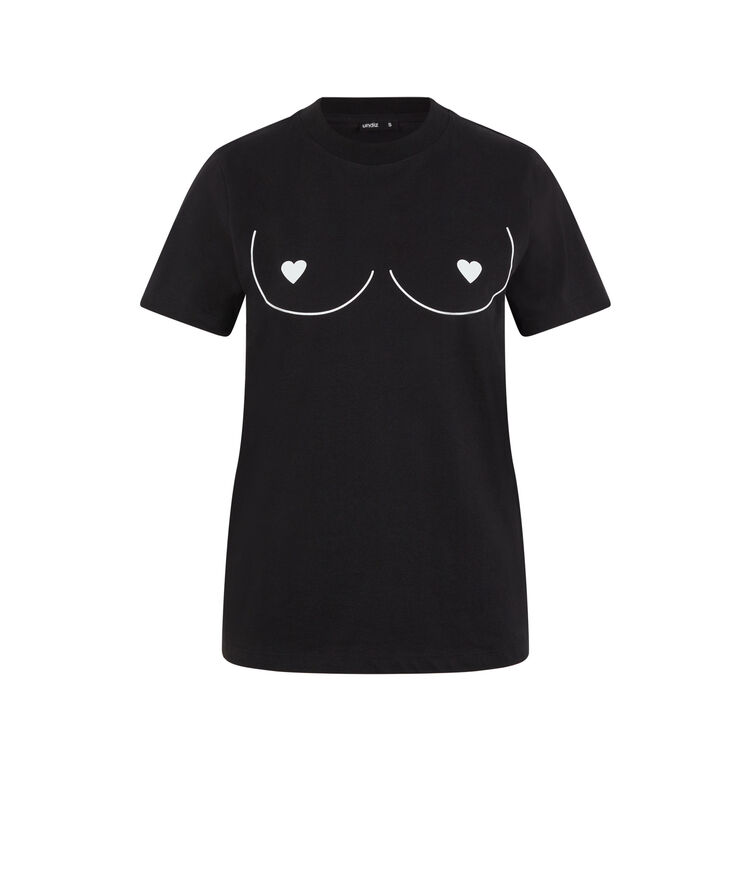 Top estampado boobs bigboobiz negro.