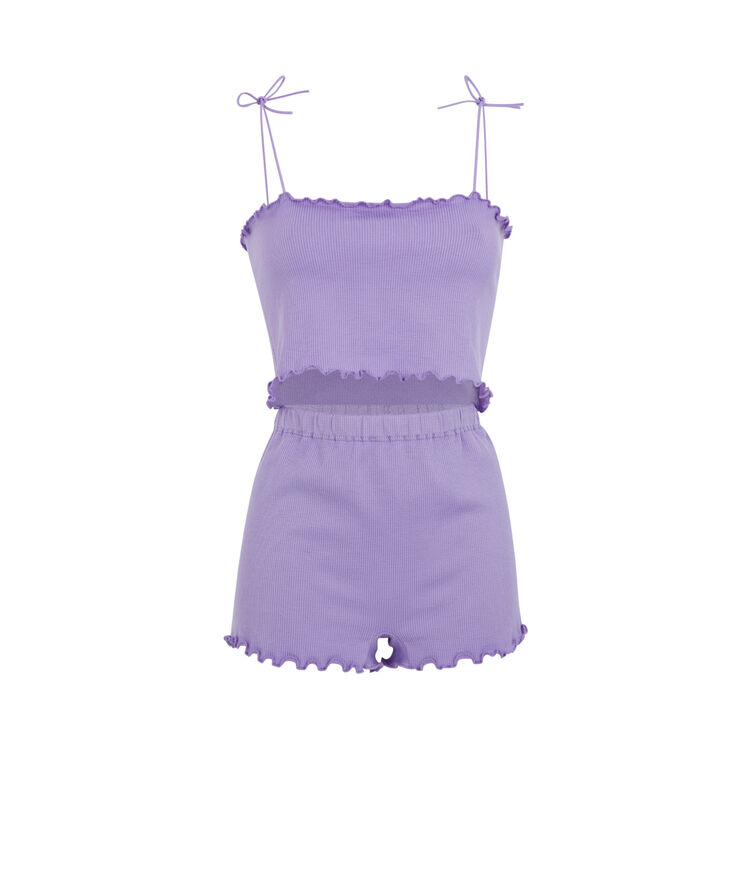 Conjunto top + short - morado morado.