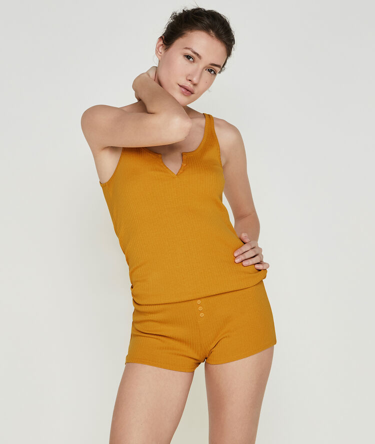 Top de color ocre newdebidiz moutarde.