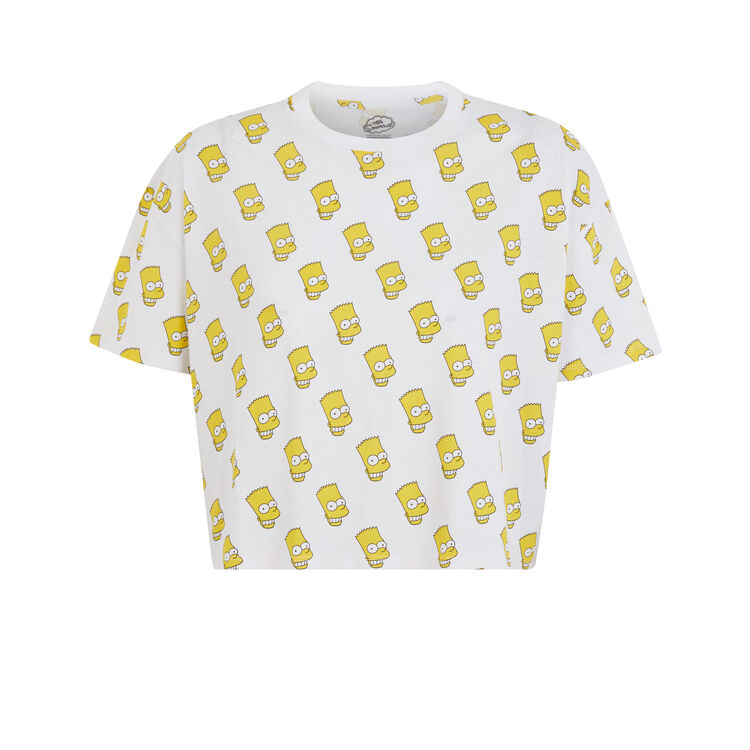 Camiseta estampada bartiz blanco.