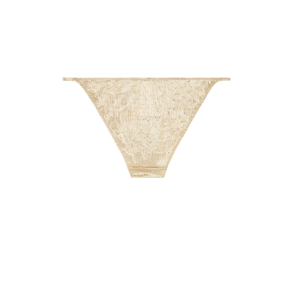 Parte de abajo de bikini - oro oro.