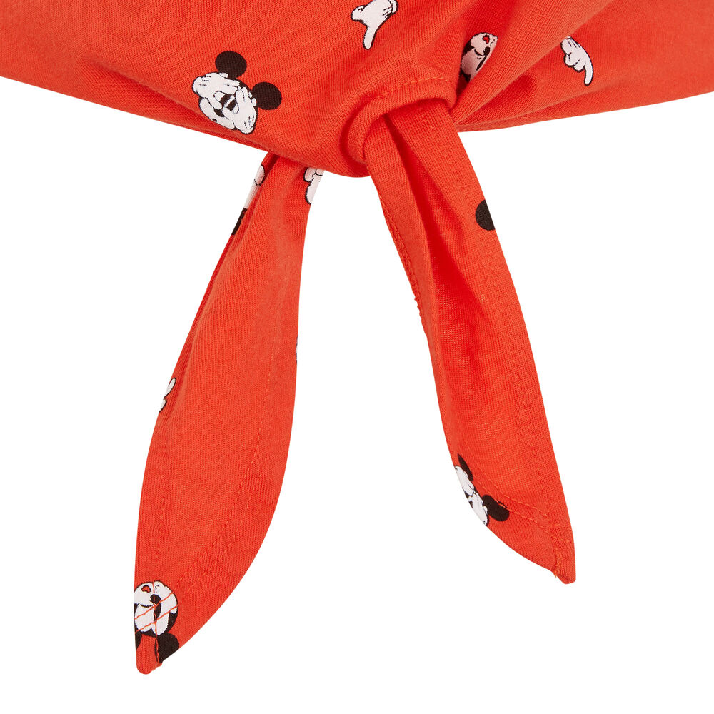 Top de tirantes con nudos mickey - naranja naranja.
