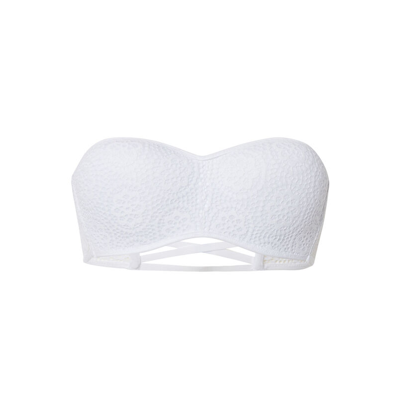 Sujetador bandeau blanco Sujetador bandeau blanco;