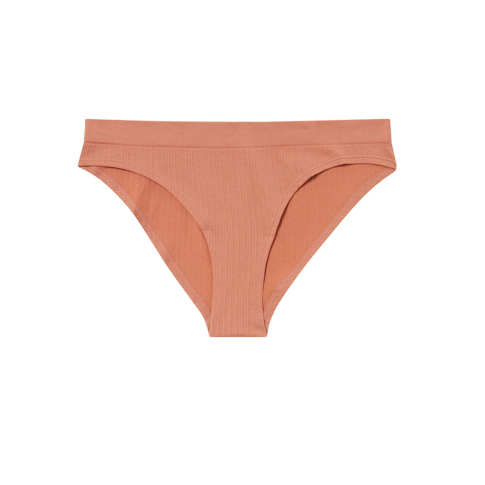 Braguita sin costuras - nude marrón.