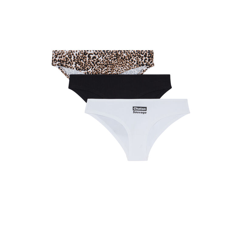 Lot de culottes en coton - blanc Lot de culottes en coton - blanc;