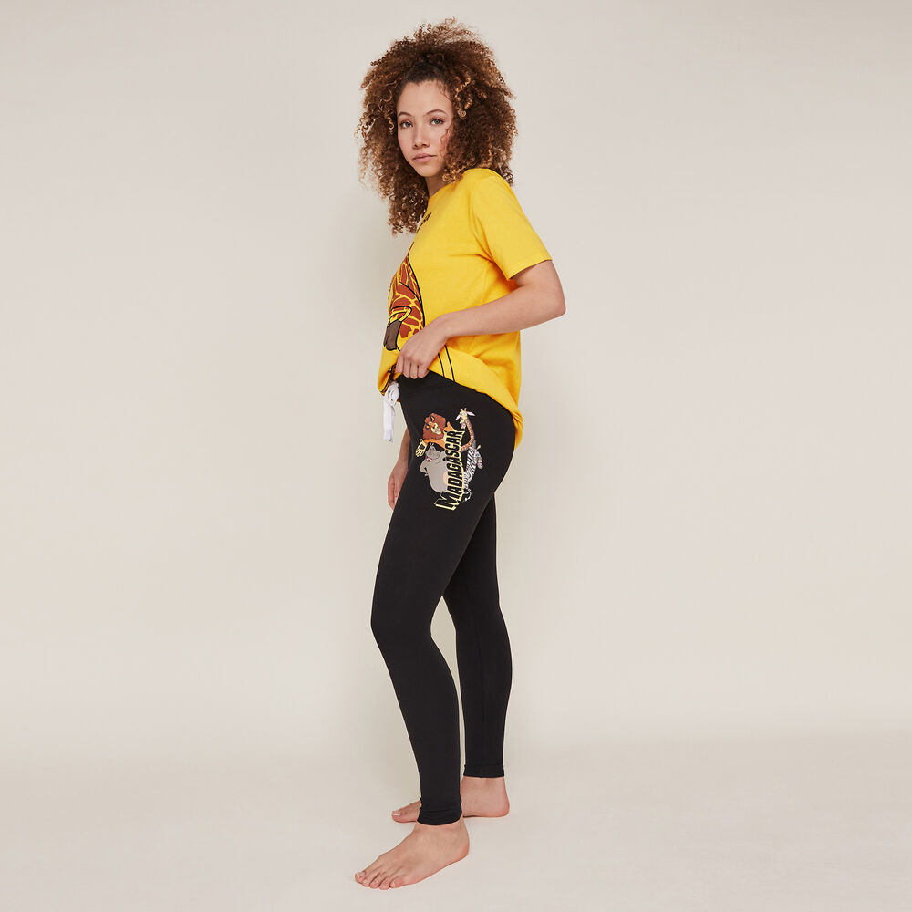 Leggings con estampado de madagascar - negro negro.